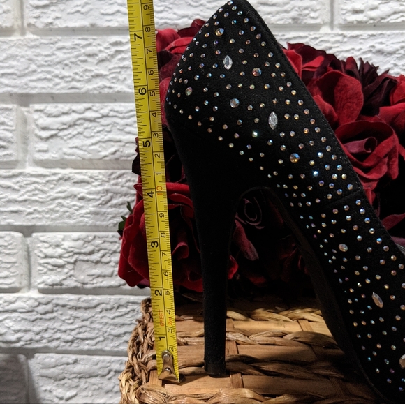 D2 sparkly peep toe stiletto heels - Picture 7 of 7